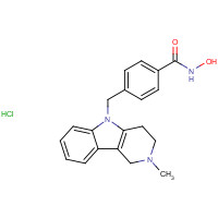 1310693-92-5 N-hydroxy-4-[(2-methyl-3,4-dihydro-1H-pyrido[4,3-b]indol-5-yl)methyl]benzamide;hydrochloride chemical structure