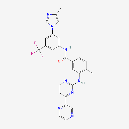 926037-48-1 4-methyl-N-[3-(4-methylimidazol-1-yl)-5-(trifluoromethyl)phenyl]-3-[(4-pyrazin-2-ylpyrimidin-2-yl)amino]benzamide chemical structure