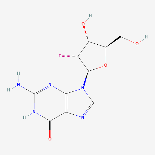 78842-13-4 2-amino-9-[(2R,3R,4R,5R)-3-fluoro-4-hydroxy-5-(hydroxymethyl)oxolan-2-yl]-3H-purin-6-one chemical structure