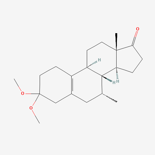 88247-84-1 (7R,8R,9S,13S,14S)-3,3-dimethoxy-7,13-dimethyl-1,2,4,6,7,8,9,11,12,14,15,16-dodecahydrocyclopenta[a]phenanthren-17-one chemical structure