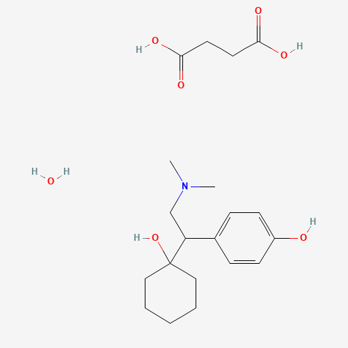 386750-22-7 butanedioic acid;4-[2-(dimethylamino)-1-(1-hydroxycyclohexyl)ethyl]phenol;hydrate chemical structure
