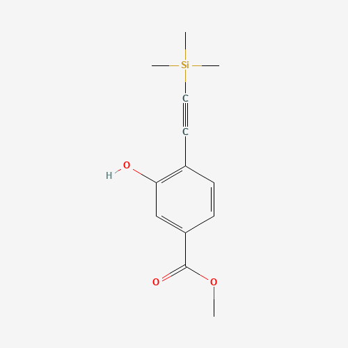 478169-68-5 Methyl 3-hydroxy-4-((trimethylsilyl)ethynyl)benzoate chemical structure