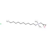 13078-59-6 dodecyl-dimethyl-(oxiran-2-ylmethyl)azanium;chloride chemical structure