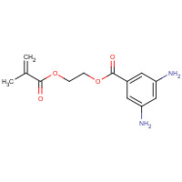 76067-81-7 2-(2-methylprop-2-enoyloxy)ethyl 3,5-diaminobenzoate chemical structure