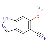 473417-50-4 6-methoxy-1H-indazole-5-carbonitrile chemical structure