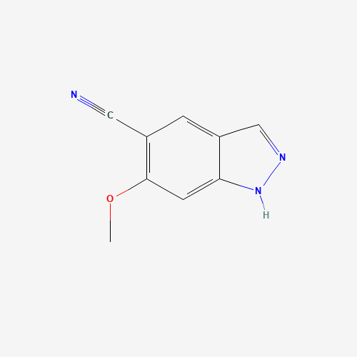 473417-50-4 6-methoxy-1H-indazole-5-carbonitrile chemical structure