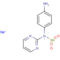 547-32-0 sodium;(4-aminophenyl)sulfonyl-pyrimidin-2-ylazanide chemical structure