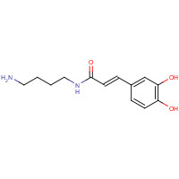 29554-26-5 (E)-N-(4-aminobutyl)-3-(3,4-dihydroxyphenyl)prop-2-enamide chemical structure