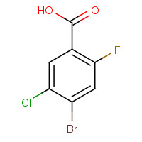 1349708-91-3 4-bromo-5-chloro-2-fluorobenzoic acid chemical structure