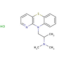 1225-60-1 N,N-dimethyl-1-pyrido[3,2-b][1,4]benzothiazin-10-ylpropan-2-amine;hydrochloride chemical structure