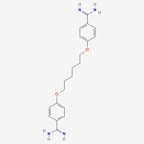 3811-75-4 4-[6-(4-carbamimidoylphenoxy)hexoxy]benzenecarboximidamide chemical structure