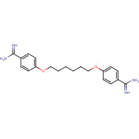 3811-75-4 4-[6-(4-carbamimidoylphenoxy)hexoxy]benzenecarboximidamide chemical structure