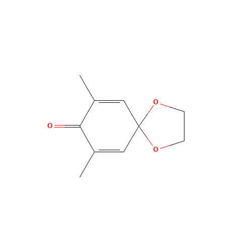85268-20-8 4,4-ethylenedioxy-2,6-dimethyl-2,5-cyclohexadien-1-one chemical structure