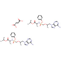 1392275-56-7 (E)-but-2-enedioic acid;propan-2-yl (2S)-2-[[[(2R)-1-(6-aminopurin-9-yl)propan-2-yl]oxymethyl-phenoxyphosphoryl]amino]propanoate chemical structure