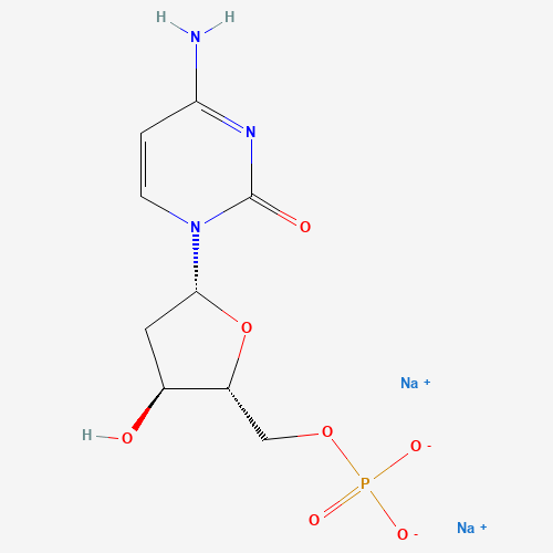13085-50-2 disodium;[(2R,3S,5R)-5-(4-amino-2-oxopyrimidin-1-yl)-3-hydroxyoxolan-2-yl]methyl phosphate chemical structure