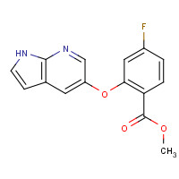 1235865-75-4 methyl 4-fluoro-2-(1H-pyrrolo[2,3-b]pyridin-5-yloxy)benzoate chemical structure