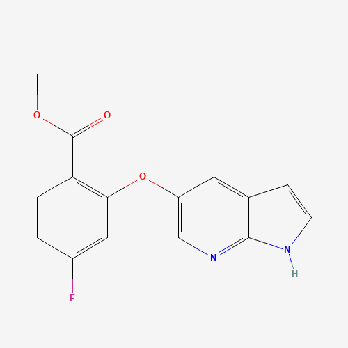 1235865-75-4 methyl 4-fluoro-2-(1H-pyrrolo[2,3-b]pyridin-5-yloxy)benzoate chemical structure