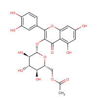 54542-51-7 Quercetin-3-O-glucose-6''-acetate chemical structure