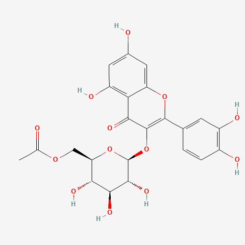54542-51-7 Quercetin-3-O-glucose-6''-acetate chemical structure