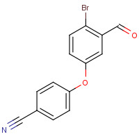 906673-54-9 4-(4-bromo-3-formylphenoxy)benzonitrile chemical structure