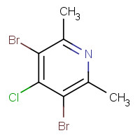 633318-46-4 3,5-dibromo-4-chloro-2,6-dimethylpyridine chemical structure