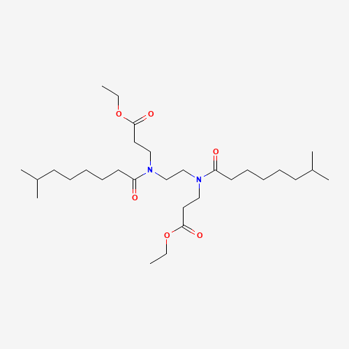 85958-95-8 Diethyl N,N'-ethane-1,2-diylbis[n-(1-oxoisononyl)-beta-alaninate] chemical structure
