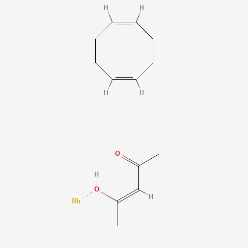 12245-39-5 (1Z,5Z)-cycloocta-1,5-diene;(Z)-4-hydroxypent-3-en-2-one;rhodium chemical structure