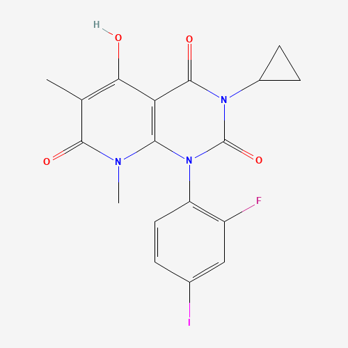 871700-24-2 3-cyclopropyl-1-(2-fluoro-4-iodophenyl)-5-hydroxy-6,8-diMethylpyrido[2,3-d]pyriMidine-2,4,7(1H,3H,8H)-trione chemical structure
