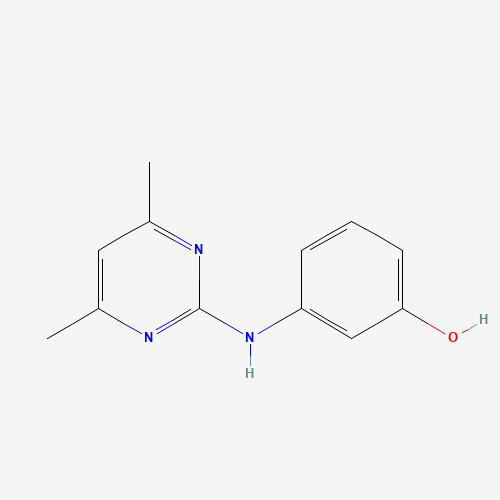 81261-83-8 3-[(4,6-DIMETHYL-2-PYRIMIDINYL)AMINO]PHENOL chemical structure
