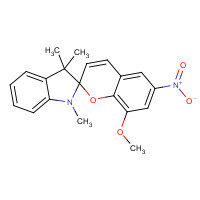 1498-89-1 8-methoxy-1',3',3'-trimethyl-6-nitrospiro[chromene-2,2'-indole chemical structure