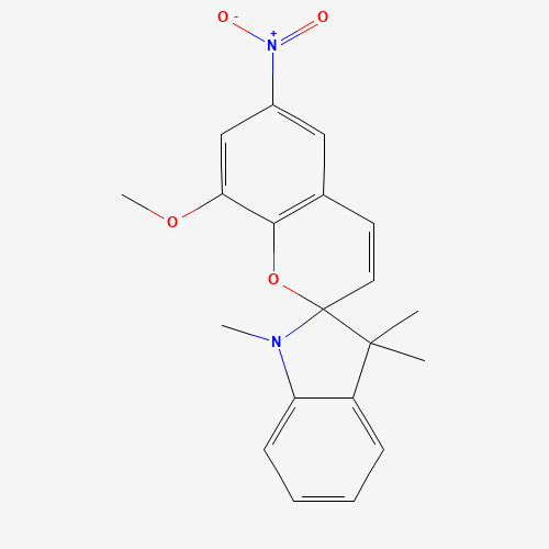 1498-89-1 8-methoxy-1',3',3'-trimethyl-6-nitrospiro[chromene-2,2'-indole chemical structure