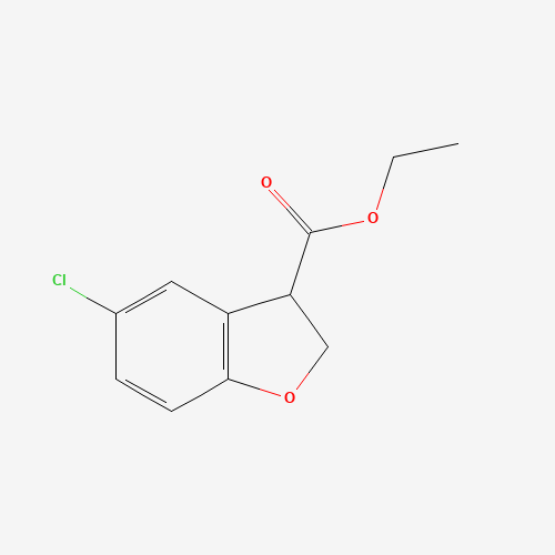 93670-13-4 ethyl 5-chloro-2,3-dihydro-1-benzofuran-3-carboxylate chemical structure