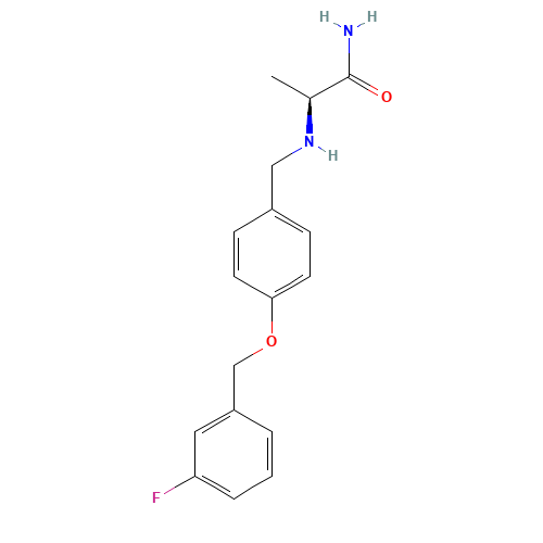 133865-89-1 (2S)-2-[[4-[(3-fluorophenyl)methoxy]phenyl]methylamino]propanamide chemical structure