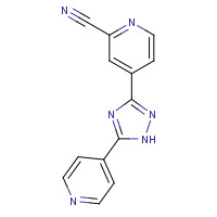 577778-58-6 4-(5-pyridin-4-yl-1H-1,2,4-triazol-3-yl)pyridine-2-carbonitrile chemical structure
