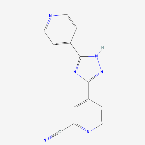 577778-58-6 4-(5-pyridin-4-yl-1H-1,2,4-triazol-3-yl)pyridine-2-carbonitrile chemical structure