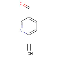 1047627-04-2 6-ethynylpyridine-3-carbaldehyde chemical structure
