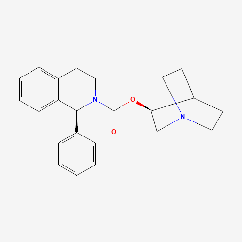 732228-02-3 (1S)-(3S)-1-Azabicyclo[2.2.2]oct-3-yl 3,4-Dihydro-1-phenyl-2(1H)-isoquinoline carboxylate chemical structure