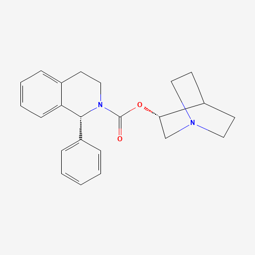 740780-79-4 (1R)-(3R)-1-Azabicyclo[2.2.2]oct-3-yl 3,4-Dihydro-1-phenyl-2(1H)-isoquinoline carboxylate chemical structure