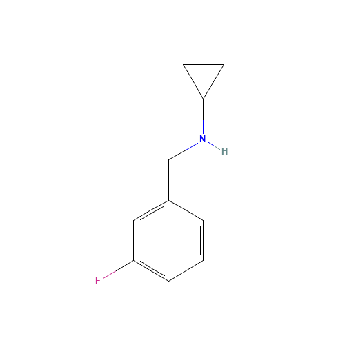 920479-31-8 N-[(3-FLUOROPHENYL)METHYL]CYCLOPROPANAMINE chemical structure