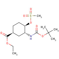 365997-36-0 ethyl (1S,3R,4R)-3-[(2-methylpropan-2-yl)oxycarbonylamino]-4-methylsulfonyloxycyclohexane-1-carboxylate chemical structure