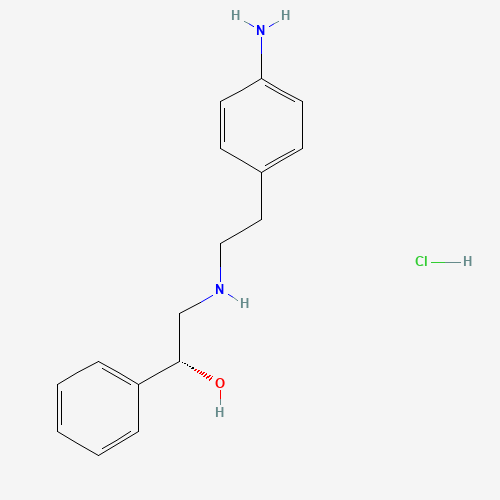 521284-22-0 (1R)-2-[2-(4-aminophenyl)ethylamino]-1-phenylethanol;hydrochloride chemical structure
