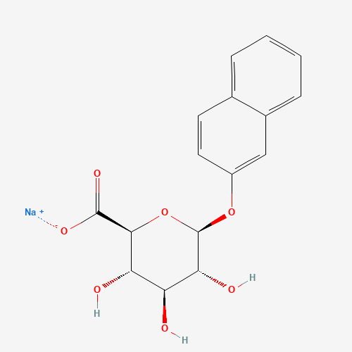 20838-64-6 (2S,3S,4S,5R,6S)-3,4,5-trihydroxy-6-naphthalen-2-yloxyoxane-2-carboxylate sodium chemical structure