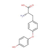 1596-67-4 (2S)-2-amino-3-[4-(4-hydroxyphenoxy)phenyl]propanoic acid chemical structure