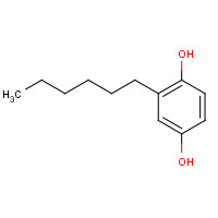 4197-72-2 2-hexylbenzene-1,4-diol chemical structure