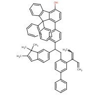 1982380-63-1 1-[4-[2-(2-penta-1,3-dien-3-yl-4-phenylphenyl)-1-(2,3,3-trimethylinden-5-yl)ethyl]phenyl]-9,9-diphenylfluoren-4-ol chemical structure