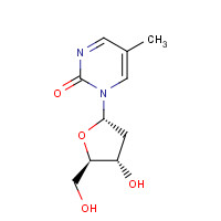 22003-31-2 1-[(2S,4S,5R)-4-hydroxy-5-(hydroxymethyl)oxolan-2-yl]-5-methylpyrimidin-2-one chemical structure