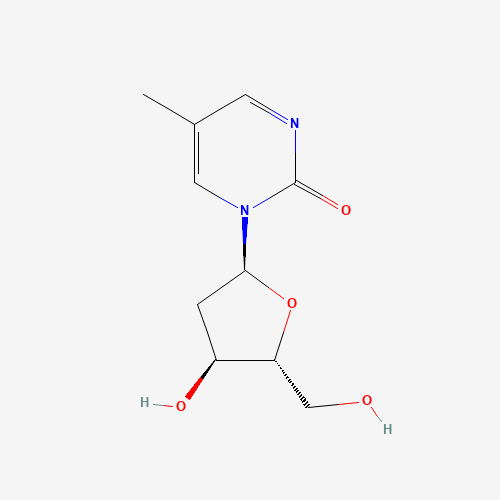 22003-31-2 1-[(2S,4S,5R)-4-hydroxy-5-(hydroxymethyl)oxolan-2-yl]-5-methylpyrimidin-2-one chemical structure