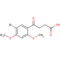 63213-40-1 4-(5-BROMO-2,4-DIMETHOXY-PHENYL)-4-OXO-BUTYRIC ACID chemical structure