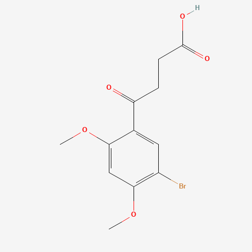 63213-40-1 4-(5-BROMO-2,4-DIMETHOXY-PHENYL)-4-OXO-BUTYRIC ACID chemical structure