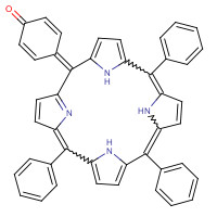 85531-49-3 4-(10,15,20-triphenyl-23,24-dihydro-21H-porphyrin-5-ylidene)cyclohexa-2,5-dien-1-one chemical structure